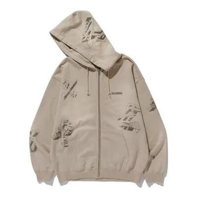 パーカー GEOMETRIC ZIP UP HOODED SWEATSHIRT メンズ レディース