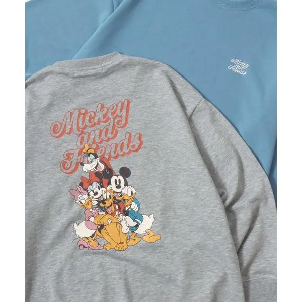 トレーナー スウェット 2026SS Disney/ディズニー ミッキー/トイ・ストーリー オーバーサイズ 裏毛 バックプリント スウェットトレーナー レディース
