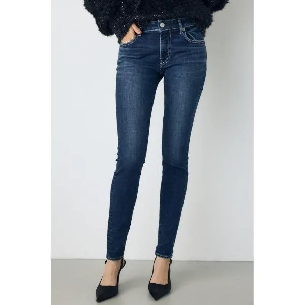 ジーンズ デニム デニムパンツ 「サイズ,身長別画像あり」AZUL DENIM スキニーデニム レディース