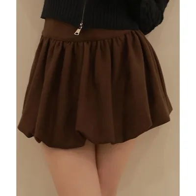 スカート balloon plume mini skirt/バルーンプリュームミニスカート