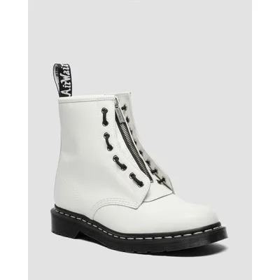 ブーツ Dr. Martens/ドクターマーチン 1460 ZIP ホワイトステッチ 8 ホール ブーツ 43413100 メンズ レディース