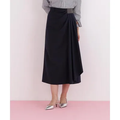 スカート サイドパッチタックスカート
