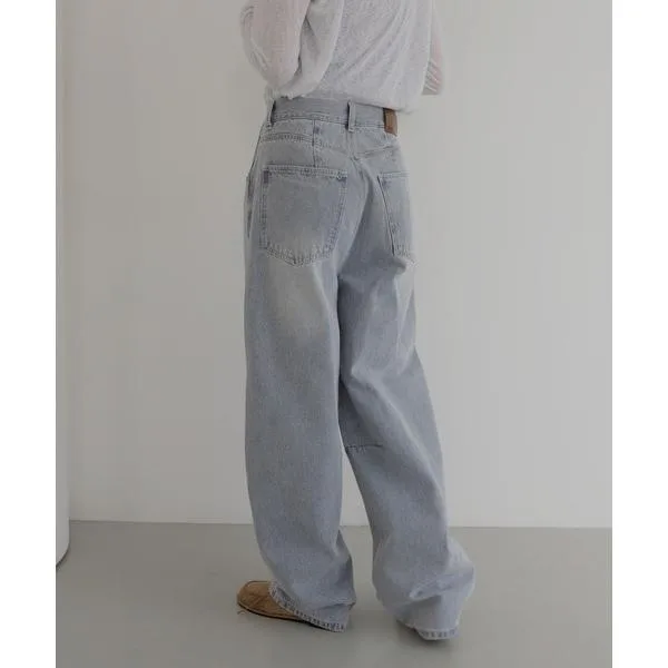 ジーンズ デニム デニムパンツ アシメカーブデニムパンツ レディース