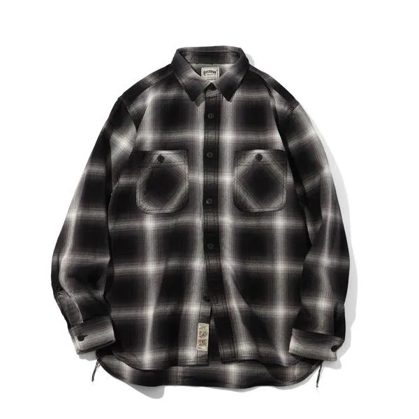シャツ 「HOUSTON/ヒューストン」OMBRE CHECK VIYELLA SHIRT / オンブレーチェックビエラシャツ メンズ レディース