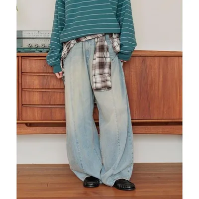 ワイドパンツ ジーンズ デニム デニムパンツ 3Dドロップデニムパンツ 「NKJ 2026AW」 レディース