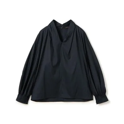 ブラウス シャツ ストレッチブロード ドルマンパフブラウス レディース