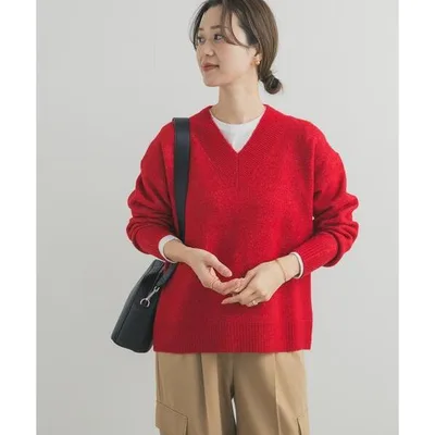 ニット セーター VネックKNITプルオーバー レディース