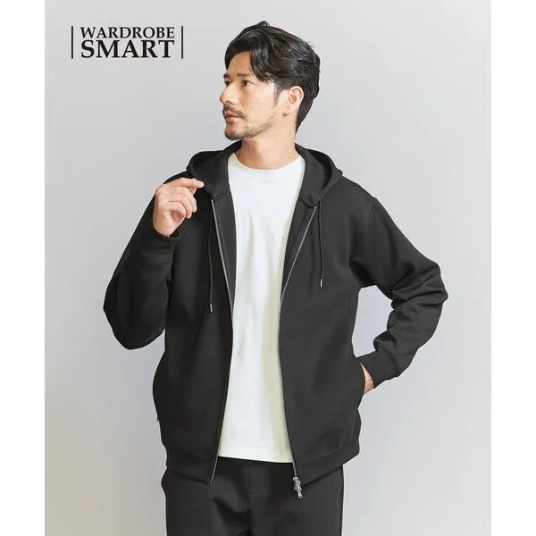 パーカー 「WEB限定 WARDROBE SMART」ダブルニット ジップパーカー/セットアップ対応「抗菌・防臭」 メンズ