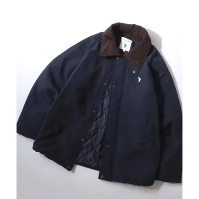 ブルゾン アウター U.S. POLO ASSN./ユーエスポロアッスン 別注 Hunting Jacket/オーバーサイズ ナイロン 襟コーデュロイ ハンティングジャケット/ブルゾ…