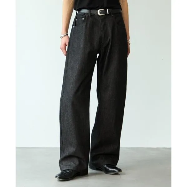 ジーンズ Rigid straight denim / リジットストレートデニム メンズ レディース