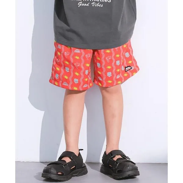 ハーフパンツ パンツ 短パン 「水陸両用/UVカット」バギーショーツ キッズ 子供服 男の子 女の子