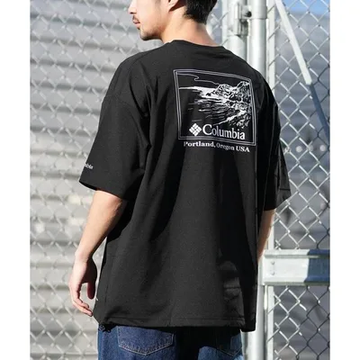 コロンビア tシャツ columbia/コロンビア リラックスフィットラッシュユーティリティショートスリーブTシャツ ムラサキ限定 PM0917 メンズ レディース