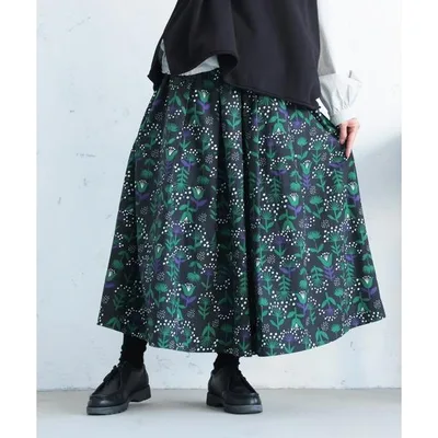 ロング スカート 「わがまま別注」私の押し花スカート