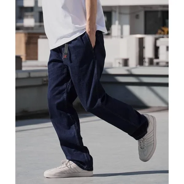 ジーンズ Gramicci/グラミチ STRETCH DENIM NN-PANT CROPPED ウェビングベルト ウォッシュ加工 ストレッチデニムパンツ 2026年秋冬 秋服 冬服