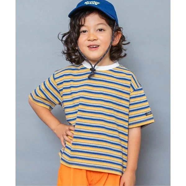 tシャツ 「新色追加/WEB限定」ボーダー&無地ベーシック半袖Tシャツ キッズ 子供服 男の子 女の子