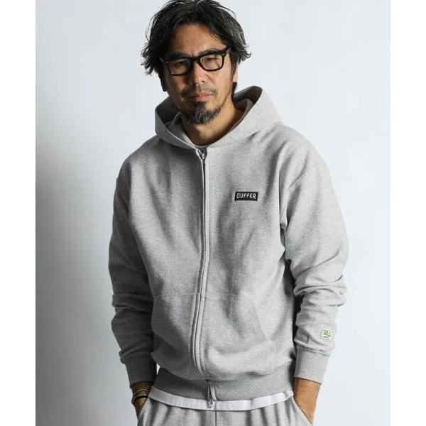 パーカー 「BLACK LABEL」MINI PILE ZIP HOODIE:セットアップ対応 ミニパイル ジップ フーディ メンズ
