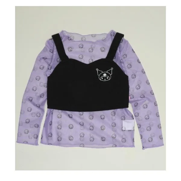 tシャツ サンリオ ビスチェ付シースルーロンT 1431K キッズ 子供服 女の子