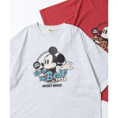 tシャツ 半袖 2026SS Disney/ディズニー ミッキー/プーさん/101匹わんちゃん/ベイマックス/ズートピア/スティッチ フロント/バックプリント オーバーサイ…