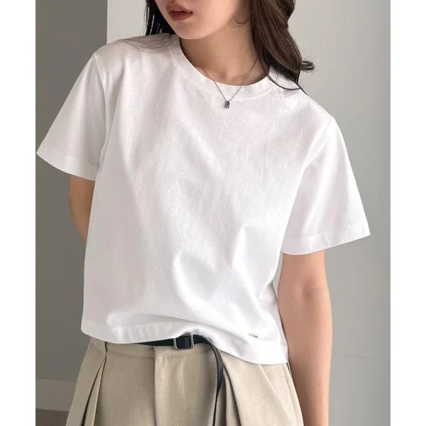 tシャツ 半袖 「遮熱・防シワ・接触冷感・UV対策」多機能クロップドTシャツ レディース