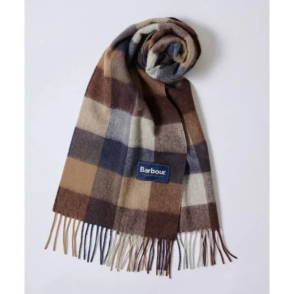 「Barbour」 マフラー FREE ブラウン メンズ