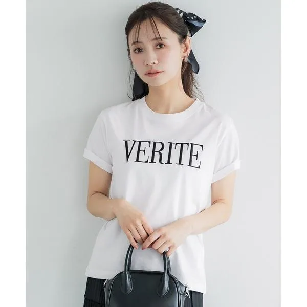 tシャツ 半袖 クルーネックロゴTシャツ レディース
