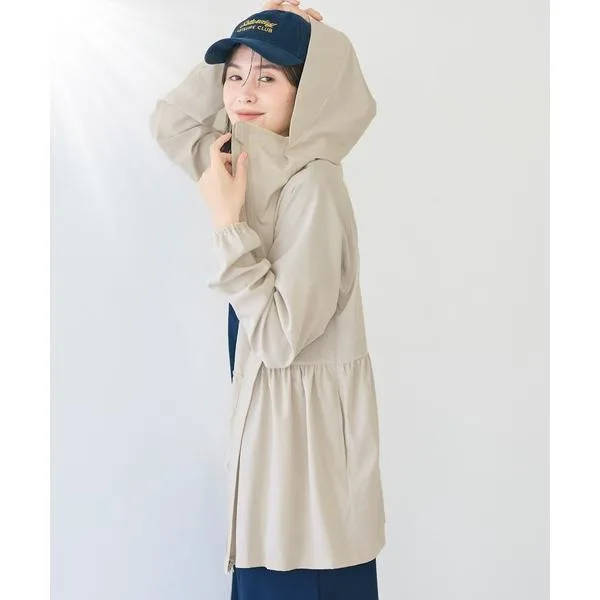 パーカー uvカット 「WEB限定セール」UVカットティアードパーカー レディース
