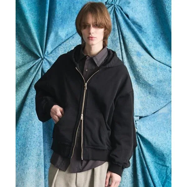 パーカー 「UNISEX」Gathered Hood Prime-over Zip Parka/ギャザーフーディープライムオーバージップパーカー「MAISON SPECIAL/メゾンスペシャル」