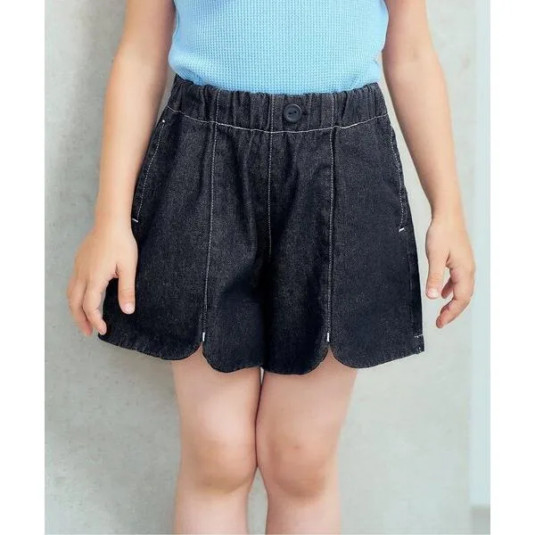パンツ 「26年夏新作/新色追加」スカラップハートポケットきゅんパンツ_ショート キッズ 子供服 女の子