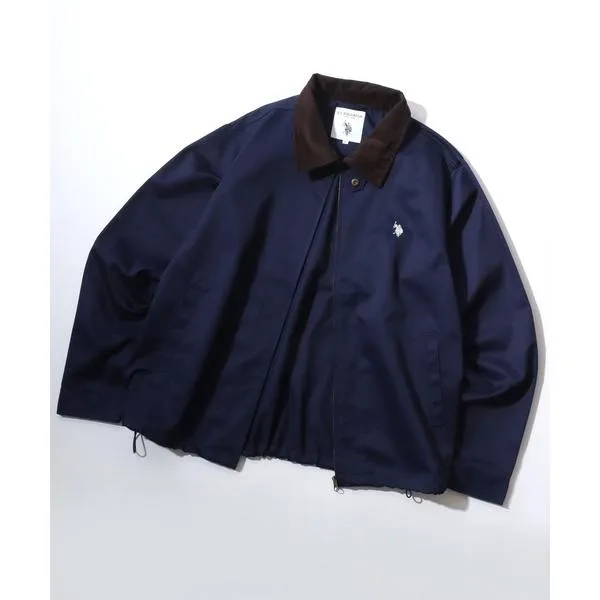 ブルゾン アウター U.S. POLO ASSN./ユーエスポロアッスン 別注 Hunting Jacket/オーバーサイズ TCツイル 襟コーデュロイ ハンティングジャケット/ワーク…