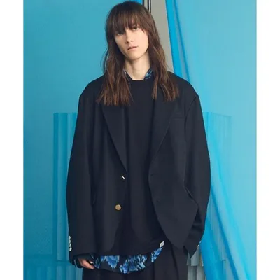 ジャケット テーラードジャケット 「UNISEX」Clear Trichotine Relax-Over 2B Tailored Jacket/クリアトリコチンリラックスオーバー2Bテーラードジャケッ…
