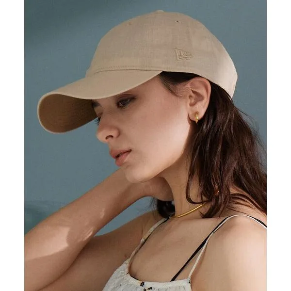 ニューエラ キャップ 帽子 レディース 「別注」「NEW ERA」920 コットン麻 キャップ レディース