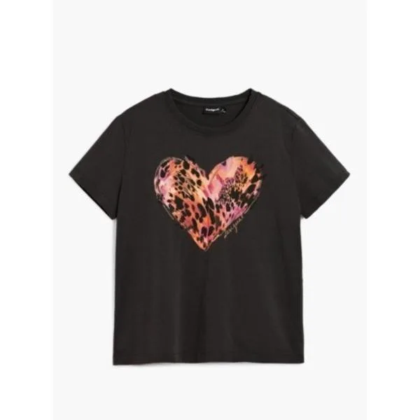 tシャツ 半袖 ハートタイガーTシャツ レディース