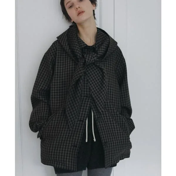 ジャケット テーラードジャケット Check Coverall Jacket レディース