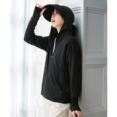 パーカー uvカット 冷感 「 UVカット&接触冷感 」 M L XL 選べる2タイプ 取り外しサンバイザー付きパーカー レディース