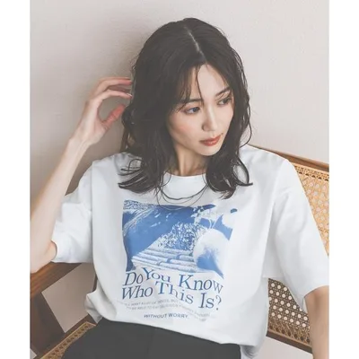 tシャツ 半袖 リッチクリーンプリントT半袖/636780 レディース