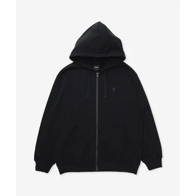 パーカー 「Hurley:ハーレー」スウェットフルジップフーディー ジップパーカー バックプリント 吸汗速乾 TRRY TRBL LG OVRSZD FZ HOODIE