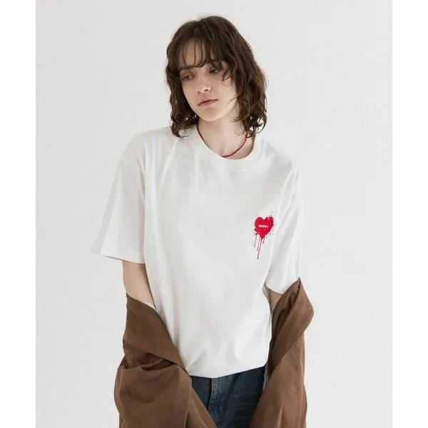 tシャツ 26SS HEART LOGO DRAW CODE T-SHIRT / ハートロゴドローコードTシャツ メンズ レディース