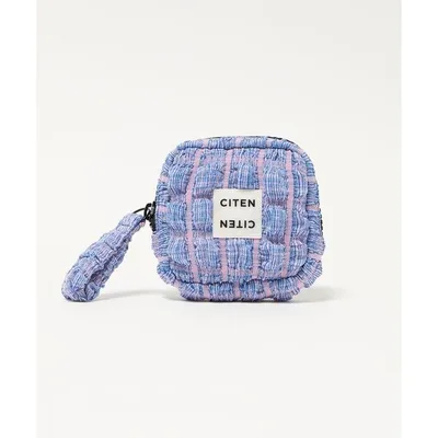 ポーチ 「CITEN」チェックポップコーンポーチ レディース