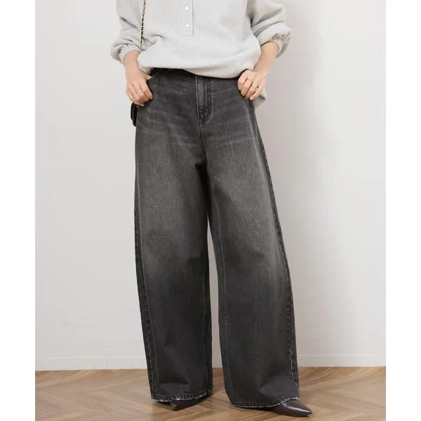 ワイドパンツ ジーンズ デニム デニムパンツ 「一部WEB限定追加」バギーDENIM レディース