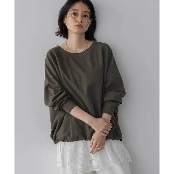 tシャツ 「WEB限定」ドロストカットプルオーバー レディース