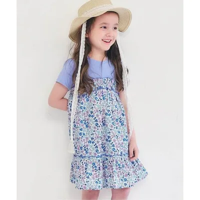 ワンピース 「WEB限定/リンク」フラワードッキングワンピース キッズ 子供服 女の子