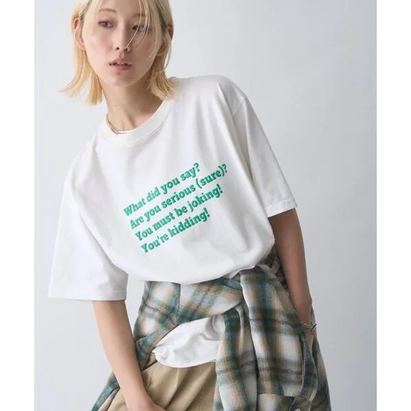 T-shirt short sleeve "UNISEX" "Plus size available" Pokopoko message logo TEE for women and men