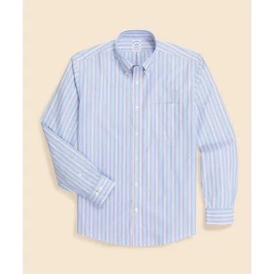 シャツ スーピマコットン ストレッチブロードクロス シーズナルパターン カジュアルシャツ Regular Fit メンズ