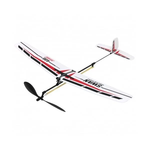 おもちゃ ゴム動力模型飛行機 スワン