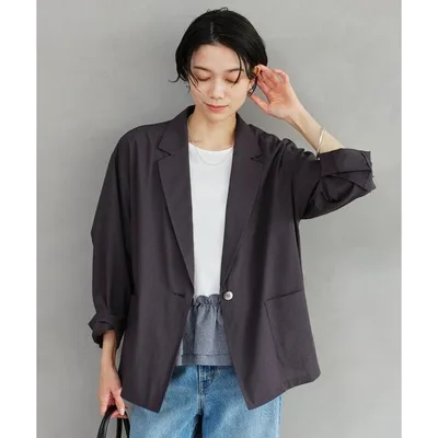 ジャケット テーラードジャケット 「size SHORTあり」Breeze Cool ライト ジャケット 吸水速乾 通気性 UVカット レディース