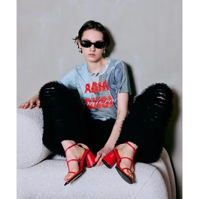 tシャツ 半袖 Mesh Print Compact T-Shirt/メッシュプリントコンパクトTシャツ レディース