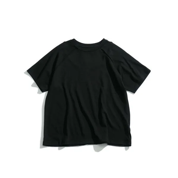 tシャツ インサイドアウト ラグラン ショート丈 半袖Tシャツ / クロップド ギミック カットソー「ユニセックス」 メンズ レディース