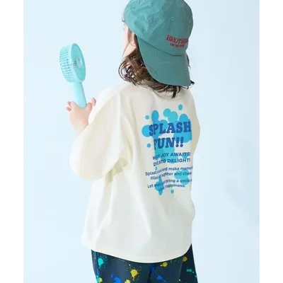 tシャツ 「ひやシャリ」接触冷感 デビラボ BIGシルエット プリント半袖Tシャツ キッズ 子供服 男の子 女の子