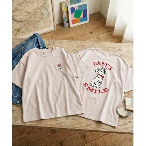 tシャツ 「DISNEY/ディズニー」ミッキーマウス サガラ刺繍半袖Tシャツ/ユニセックス メンズ レディース