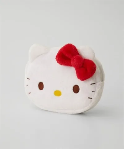 化粧 ポーチ Hello Kitty(ハローキティ)フェイス型ポーチ レディース